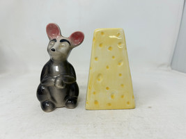 Vintage Mouse and Cheese Salt and Pepper Shakers - $9.45