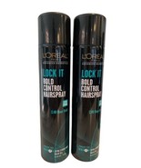2X LOreal Paris Lock It Bold Control Hairspray 48 Hour Hold Extra Strong... - £43.08 GBP
