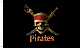 Pirates Flag Jolly Roger Black Flag 90x150cm 3x5ft Decor Best Banner - £12.13 GBP