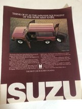 vintage Isuzu Print Ad  Advertisement PA1 - £6.22 GBP