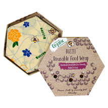 Buzzee Organic Beeswax Wraps (Pack of 3) - $35.62