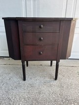 Vintage/Antique Mahogany Martha Washington Sewing Cabinet Stand Table - $247.49