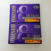 Maxell 8mm Camcorder Videotapes 120 Metal Particle XR-Metal Professional... - £15.78 GBP