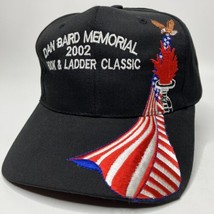 Fire Fighter Eagle USA Flag Hook Ladder Golf 2002 Strapback Hat Clay Cou... - $19.55