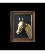 1960&#39;s 3D Framed Beautiful Brass Horse Coming Out Atcha - $1,564.64 MXN