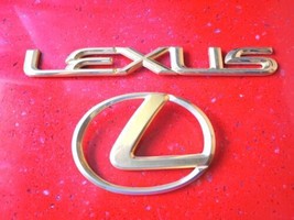 92 93 94 95 96 Lexus Es ES300 Rear Trunk Lid Chrome Emblem Logo Badge Gold - £14.08 GBP