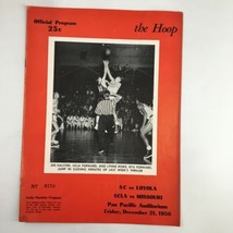 December 21 1956 NCAA Basketball UCLA vs Missouri The Hoop Official Program - £37.92 GBP