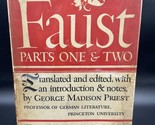 Faust Parts One &amp; Two (1941 HC) George Madison Priest Presentation Copy ... - $154.79