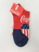 No-Show Socks - 2 Pair Socks - Size 9-11 - New -Coca-Cola - £6.90 GBP