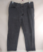 Lee Men&#39;s Relaxed Fit Straight Leg Distressed Black Jeans Size 38x30 - $14.54