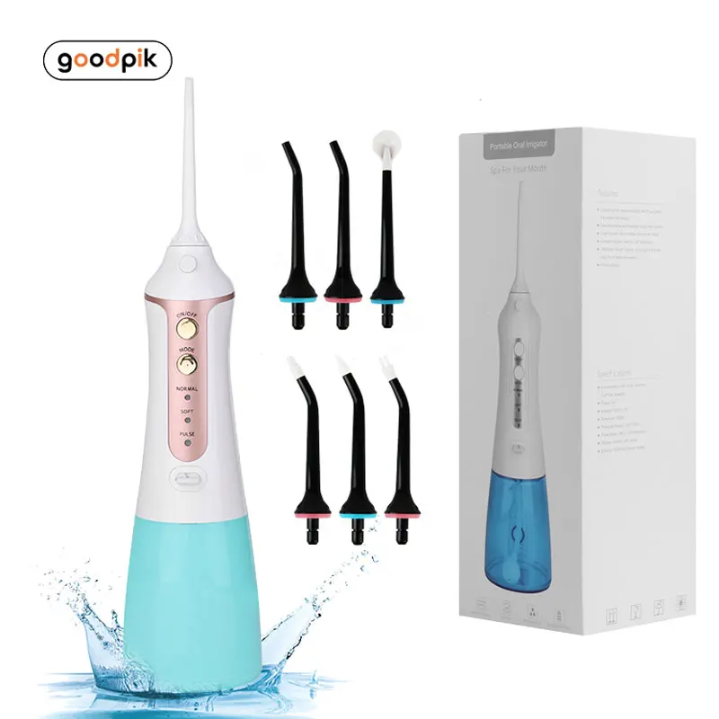 Portable Oral Irrigator Water Flosser Dental Water Jet Tools Pick USB 300ML - £31.59 GBP