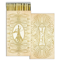 HomArt Large Decorative Paris Script Gold Foil Matches - £8.05 GBP