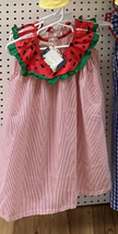 Girls Watermelon Dress 5-6T image 2