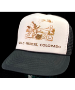Wild Horse, Colorado Trucker Hat-Rope Bill-Mesh-Black, White-Cowboys-Vtg - $35.06 CAD