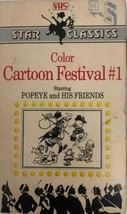 Color Cartoon Festival #1 Popeye &amp; His Friends Vhs 1985-TESTED-VERY RARE-SHIP24H - £117.40 GBP