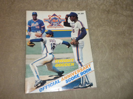 1986 New York Mets 25th Anniversary Scorebook w tkt stub; unscored w team photo - £16.53 GBP