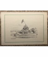 Jas F. Murray Art Print - IWO JIMA MARINE CORPS MEMORIAL - Pencil Sketch - $67.66 CAD