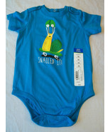 Okie Dokie Bodysuit Boys  9 Months  Snailed It Blue New W Tags - $167.07 MXN