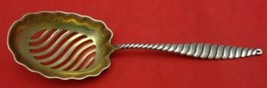Oval Twist by Whiting Sterling Silver Ice Spoon Fancy Goldwashed 8 7/8" - $385.11