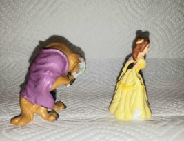 Vintage VTG Disney Applause PVC Beauty &amp; the Beast Figures 90s Cake Toppers - $11.87