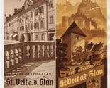 St Veit a d Glan Brochure Die Alte Herzogstadt Carinthia Austria 1939 - $21.78