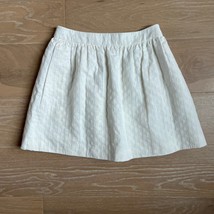 Karen Millen White Textured Pleated Mini Skater Skirt sz 4 NWT $160 - $74.99