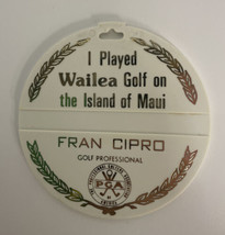 Vintage PGA Golf Bag Tag I Played Wailea Golf on the Island of Maui - £7.86 GBP