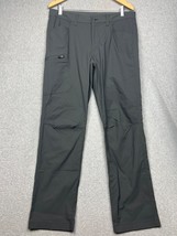 Eddie Bauer Nylon Pants Mens 34x32 Black Hiking Climbing Outdoor Active - £28.18 GBP