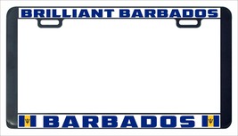  Barbados Brilliant Barbados flag Country license plate frame holder tag - £6.29 GBP