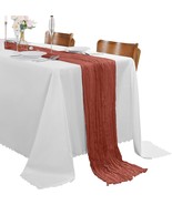 30 Pack Terracotta Cheesecloth Table Runner 9Ft Rustic Sheer Table Runners - $112.40 CAD