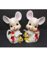 Sonsco Japan Vintage Anthropomorphic Mouse Figurines with Elves - €169,77 EUR