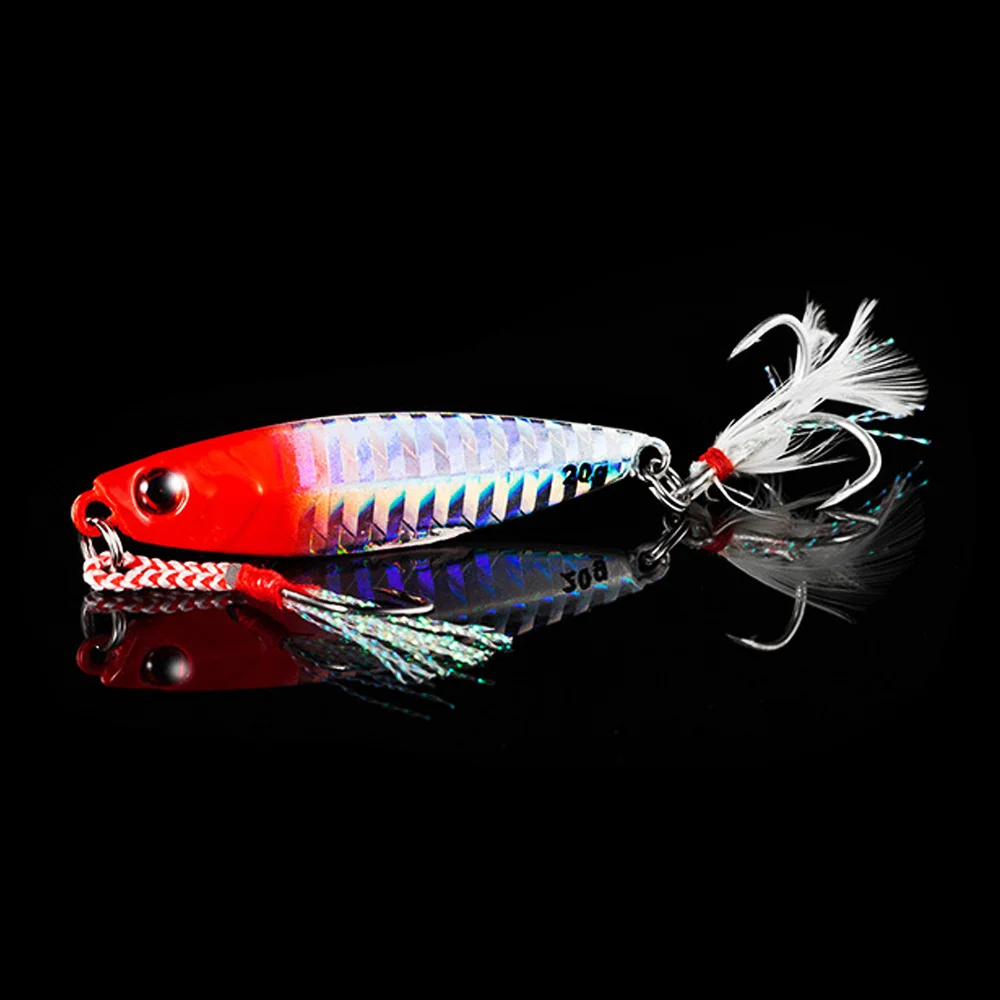 QXO Fishing Lure 10 20 30g Jig Light  Bait Wobbler Spinners Spoon Bait Winter Se - $24.28