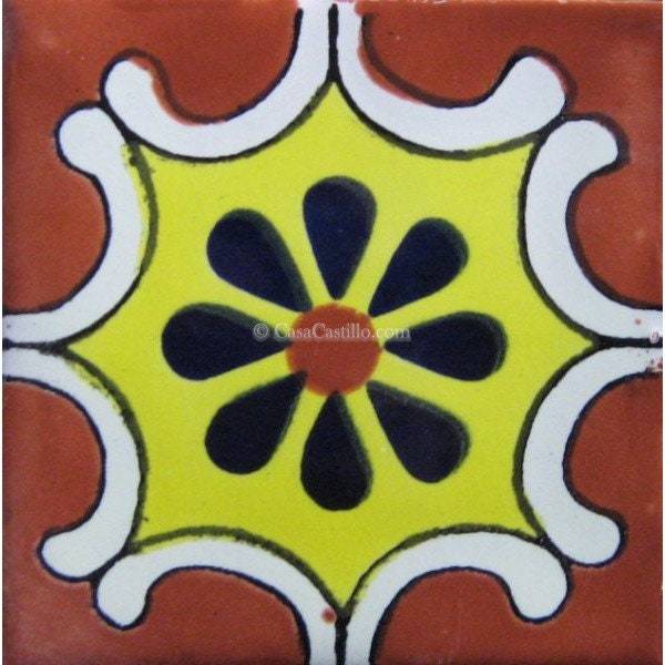 Mexican Talavera Ceramic Tiles Tradicional Handcrafted - Carmen -  (you ... - $199.00