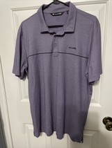 Travis Mathew Shirt XL Purple Golf Polo Short Sleeve Light Pima Cotton Blend - $18.69