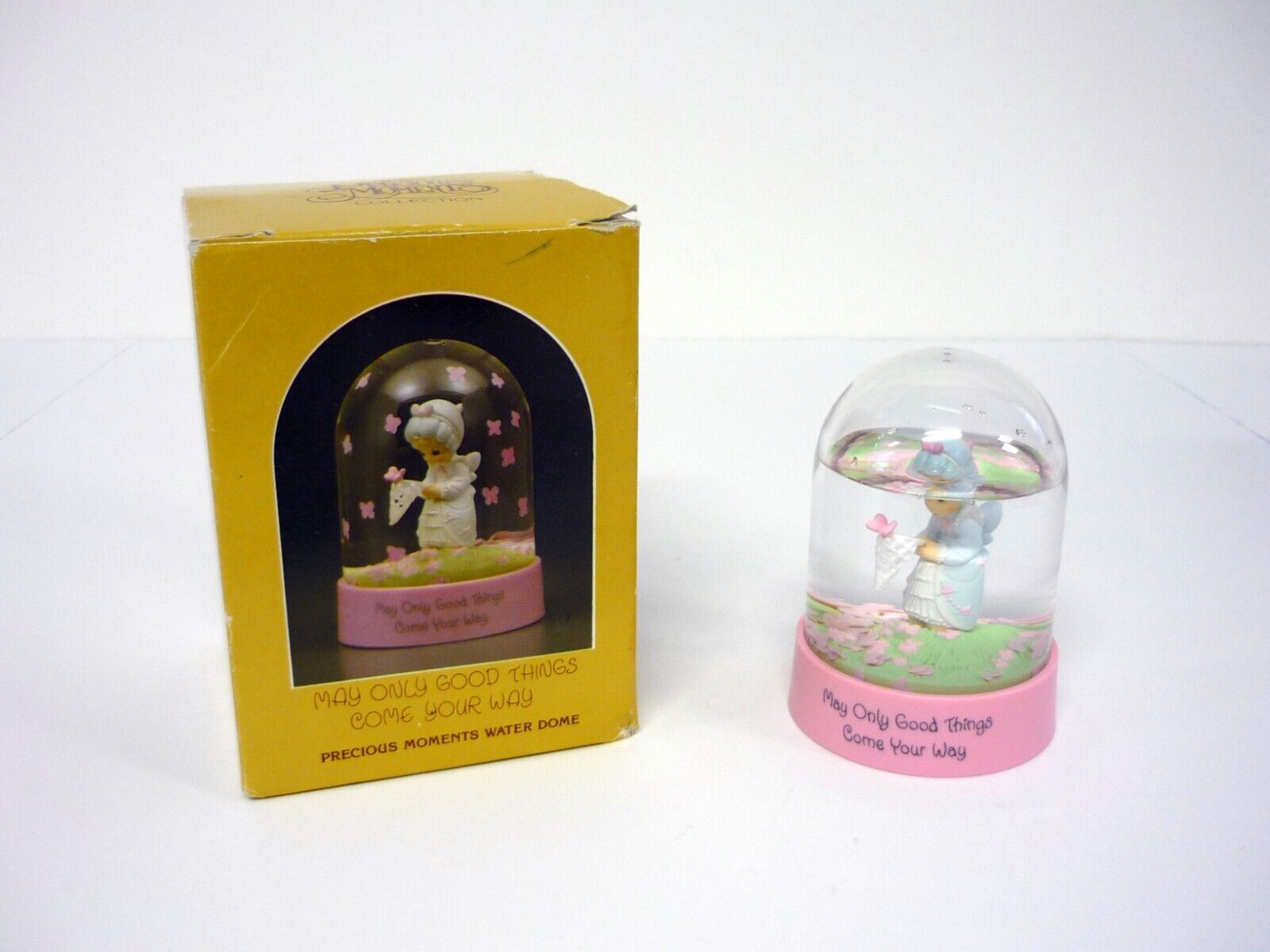 Primary image for Precious Moments Water Dome Enesco May Only Good Things Come Your Way w/Box 1986