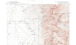 Wheeler Peak Quadrangle Nevada 1950 Topo Map Vintage USGS 15 Minute Topographic - £13.20 GBP