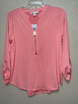 Michael Kors Shirt Top Blouse GRAPEFRUIT SZ S New  - $98.00