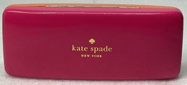 Kate Spade Pink Orange Clam Shell Sunglass Eyeglass Hard Case - £8.14 GBP