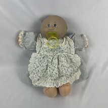 Cabbage patch bald brown eyes 1985 dimples Pacifier Smocked Dress - £18.64 GBP