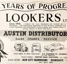1954 Lookers Limited Austin Car Dealership Advertisement Automobilia E89H - $19.99