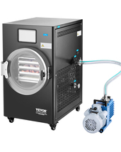 VEVOR Vacuum Freeze Dryer 8.8-13.2LBS 4-Tray Vacuum Pump Timer Temp Black - $3,198.90