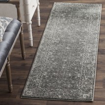 SAFAVIEH Evoke Collection 2&#39;2&quot; x 5&#39; Grey/Ivory EVK270S Shabby Chic Distressed No - £40.75 GBP