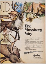 1973 Print Ad Mossberg Bolt-Action Rifles for Big Game Hunters &amp; Bull Elk - $19.78