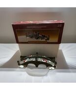 Santa's Workbench Christmas Village Stone Bridge with Lamps Birds 2002 - $14.85