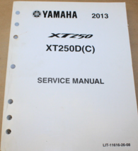2013 YAMAHA XT250D(C) Service Shop Repair Manual LIT-11616-26-08 - $30.29