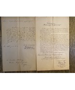 Cartas de documentos antiguos de Hungría sobre la comunidad judía 1896 - $68.89 CAD