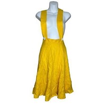 REVAMP Limited Edition Vintage Recreations Skirt with Suspenders Yellow ... - $47.52