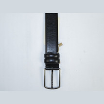 Mens Black Genuine Leather Belt PIERO ROSSI Turkey Soft Full Grain #Black-A image 2