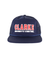 Vintage 90s Clarke Mosquito Control Spell Out Roped Trucker Hat Cap Snap... - $526.38 MXN