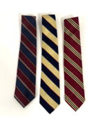 3 Brooks Brothers Striped All Silk Ties USA Makers &amp; Merchants Blue Red ... - $710.02 MXN